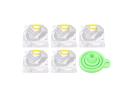 5pcs Sacos Herméticos de Armazenamento Transparentes para Arroz Cereais Farinha Nozes 2.5kg