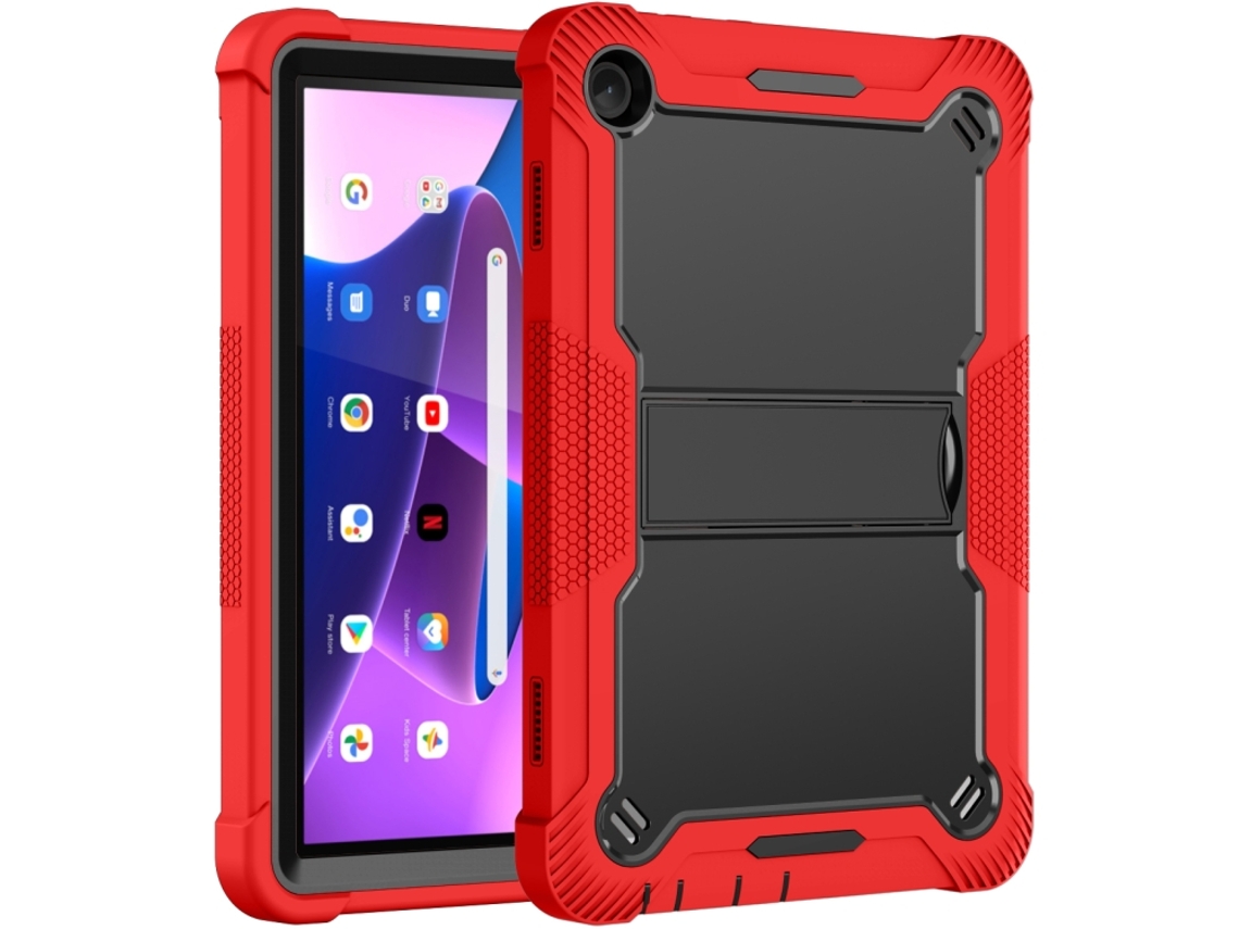 Capa Híbrida Silicone‑pc Halinuia Com Suporte, Compatível Com Lenovo Tab M10 3ª Geração / Tb328