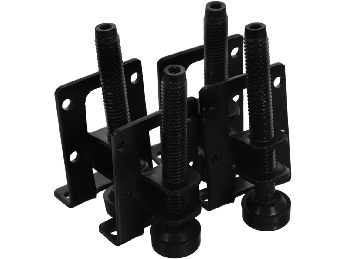 Tofficu Conjunto De 4 Pés Niveladores Móveis Ajustáveis E Resistentes Com Superfície Antiderrapante Design Em Ângulo