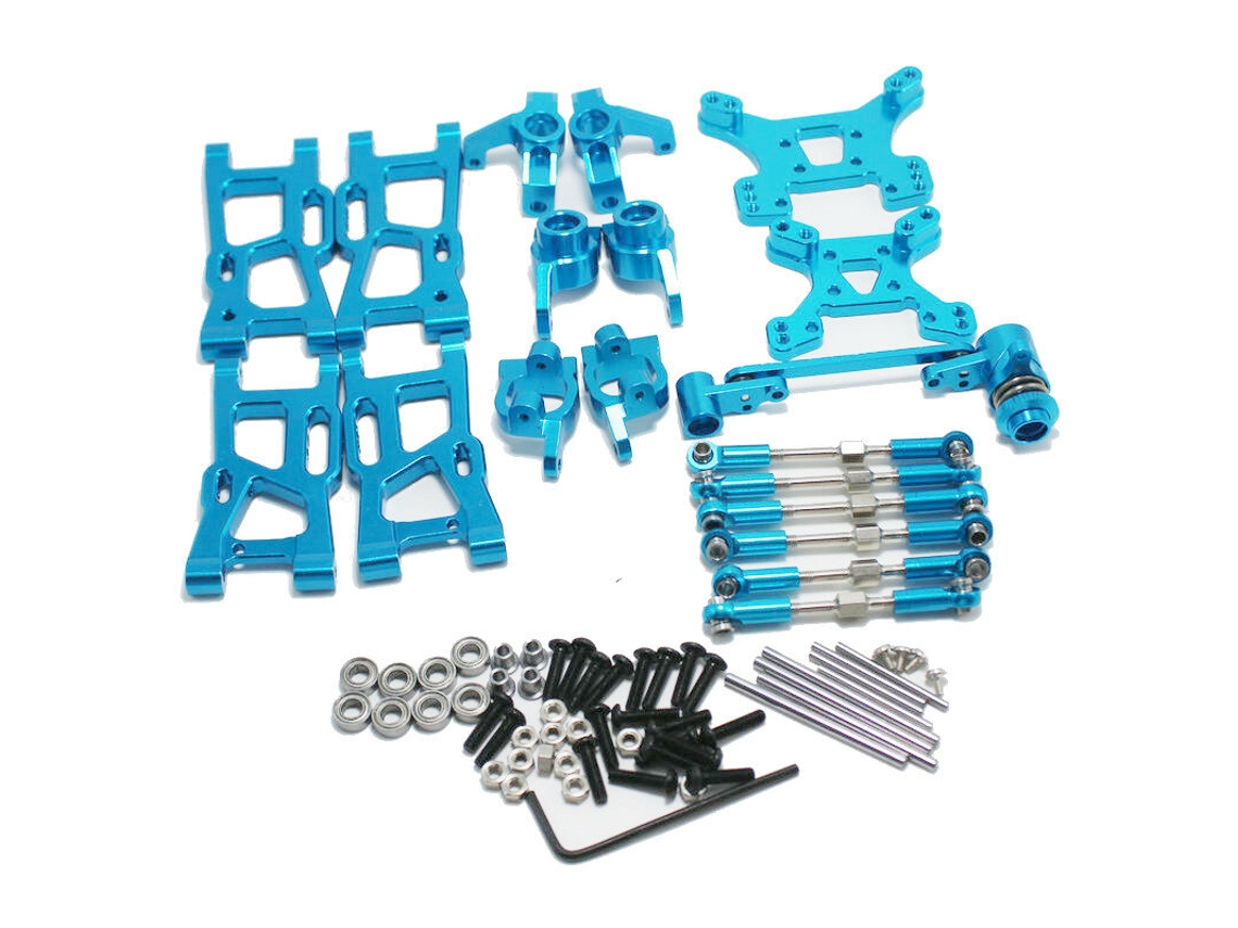 Vermelhowltoys 144001 144010 124019 124017 124018 1/14 Braço Oscilante De Metal Para Direção, Assento Traseiro, Assento Tipo C, Peças Para Carro Rc