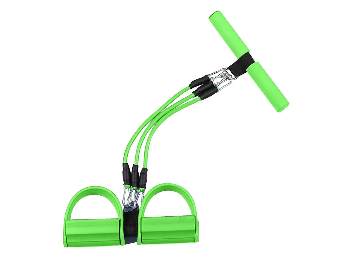 Aparelho Auxiliar para Abdominais Destacável com Pedal de 3 Tubos e Faixas de Resistência para Exercícios em Casa. TAISHENGDA