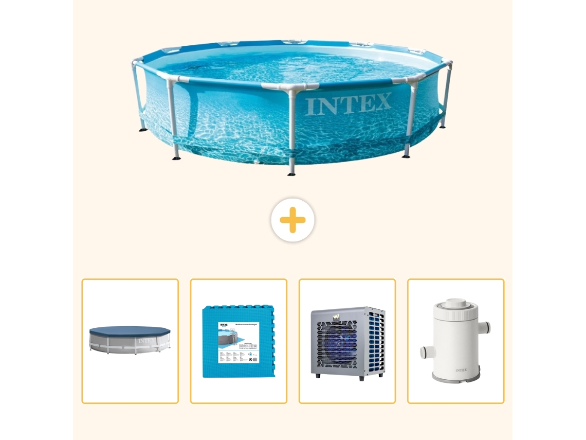 Intex Piscina Com Estrutura Redonda - 305x76 Cm - 5-peças S116