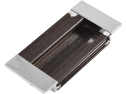 Puxador Embutido Retangular De 7, 9cm 3, 1com Padrão De Madeira Marrom Da Aexit Home Hardware