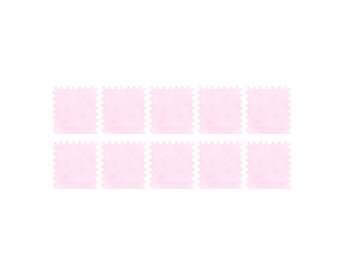 Mali 10pcs Tapete de Espuma Pelúcia Intercalado Antiderrapante para Quarto Rosa 31x30cm