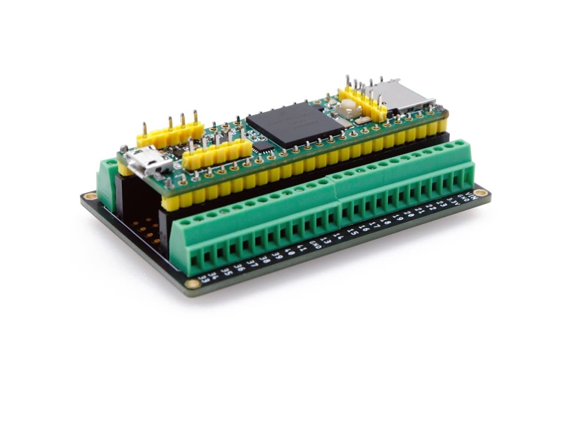 Módulo de bloco de terminais com conector de pinos para compatibilidade com 4.1/3.5/3.6