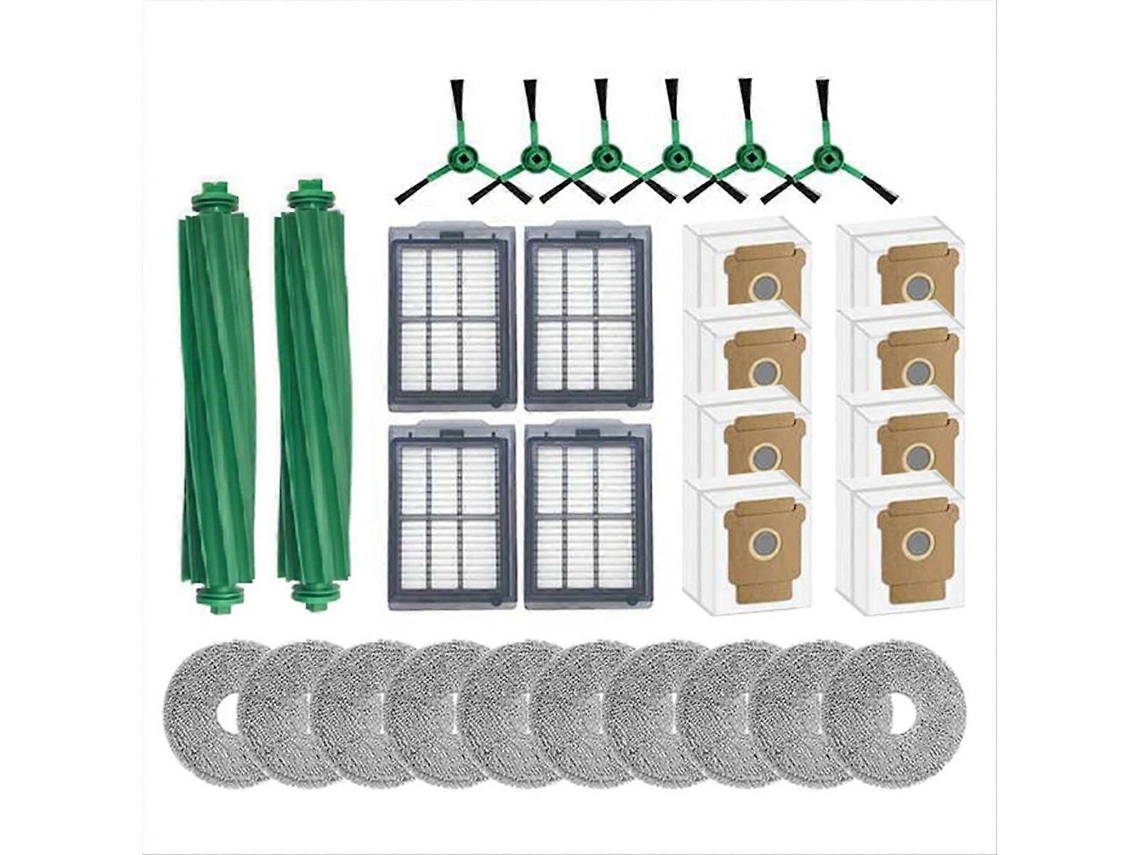 Peças De Reposição Para Aspirador Robô Plus 505 Combo / 405 Combo: Escova, Filtro Hepa, Pano De Limpeza E Saco De Pó.