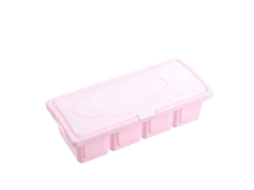 Pote Para Temperos 4 Compartimentos Plástico Rosa Cozinha