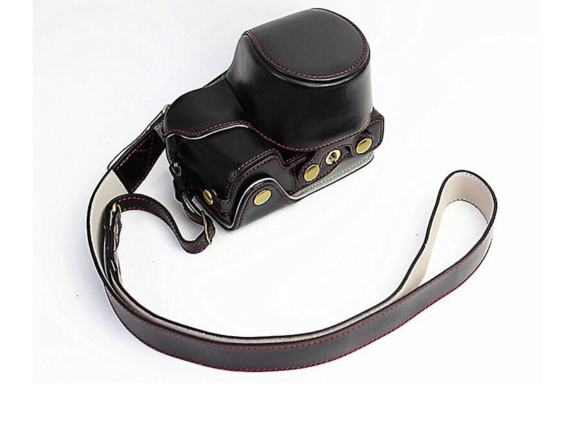 Slowmoose PU Leather Camera Case Bolsa Capa protetora para Sony A6000 Ilce 6100 A6100 A6400 A6300 Ilce 6400 com tampa de bateria