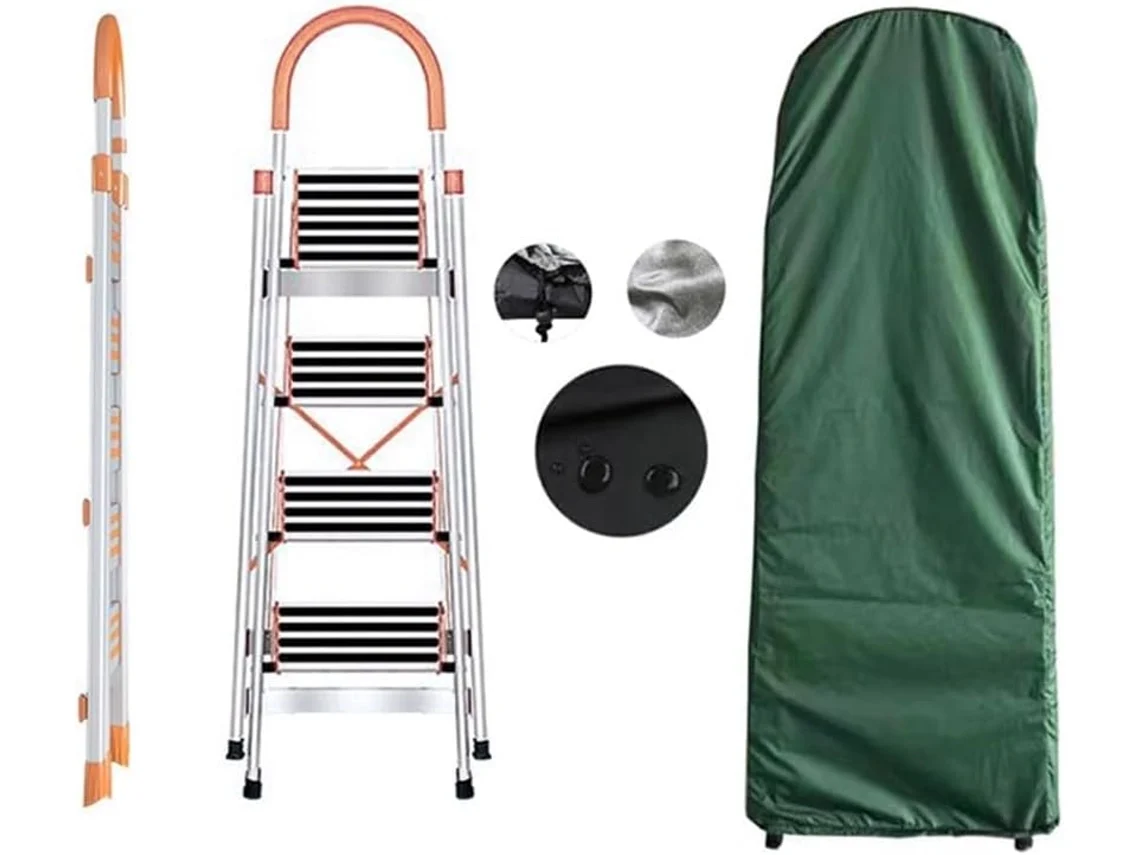 Capa De Chuva Para Escadas Dobráveis, Feita Em Tecido Oxford 210d Com Cordão Ajustável - Impermeável