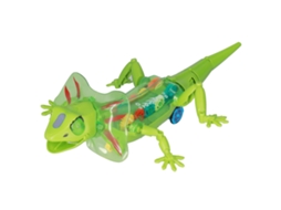 Modelo De Lagarto Elétrico Andante Com Luz E Música Detachável Brinquedo Para Crianças