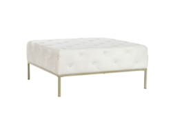 Banco Dkd Home Decor Branco Dourado Metal 100 X 100 X 45 Cm