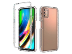 Capa Protetora Para Motorola Moto G9 Plus, À Prova De Choque, De Alta Transparência, Com Duas Cores, Pctpu, Cores Vibrantes