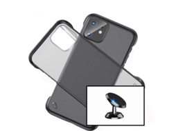 Kit Suporte Magnético Carro + Capa Invisible Bumper Realme C11