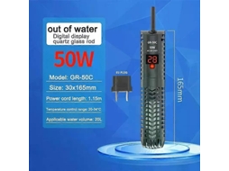 Aquecedor de Aquário Digital 25w a 500w com Termômetro e Controle Automático Temperatura Constante, À Prova Xplosão. GOKOCO