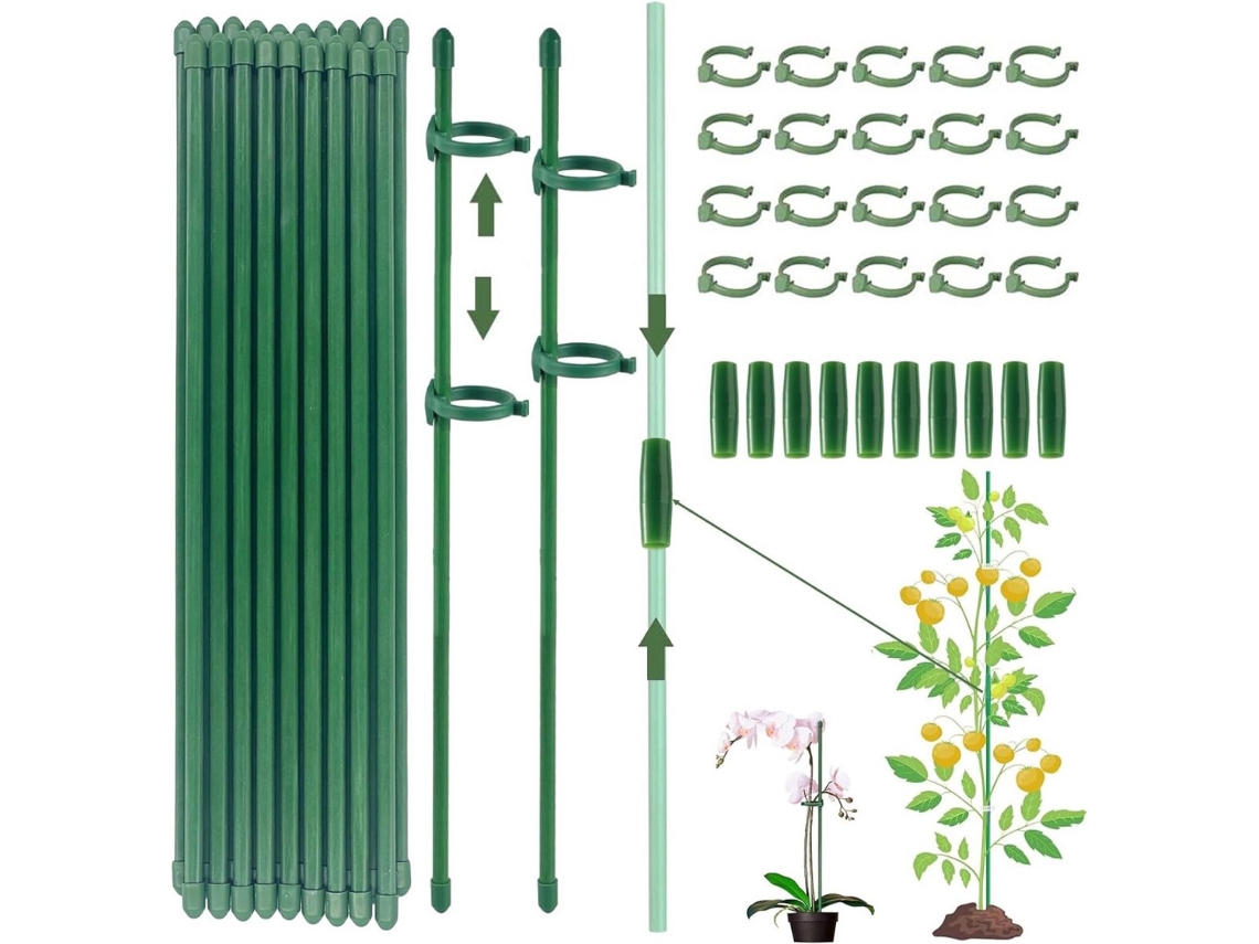 Conjunto de suportes para plantas, jardim em plástico resistente AQUAFORGE