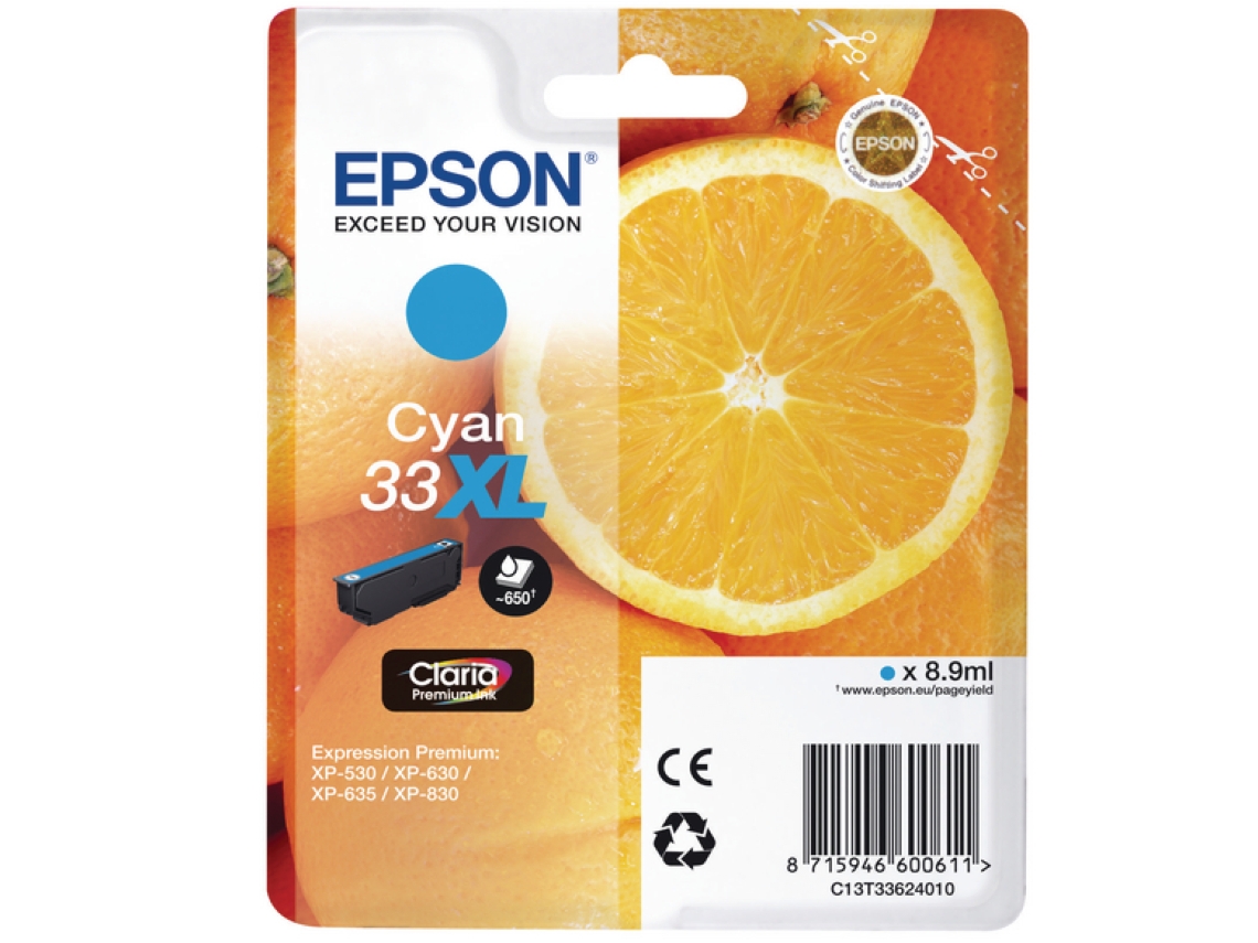 TINTA EPSON 33XL 8.9 ML CIAN