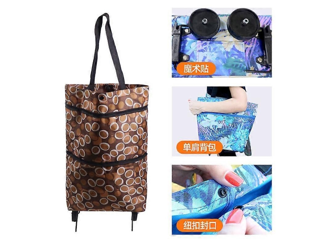 Bolsa Dobrável para Carrinho de Compras, Ideal para Supermercados. GOKOCO