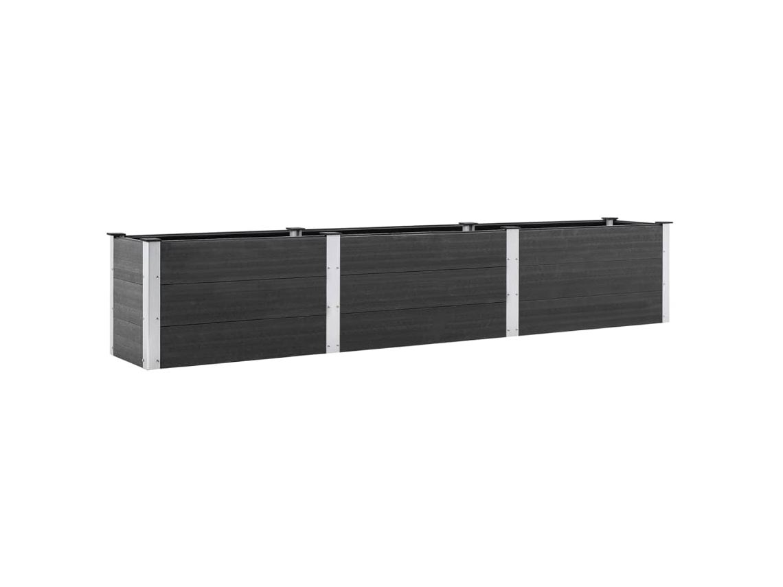 Garden Raised Bed, Garden Raised Beds Vidaxl Cinzeto Wpc (300 X 50 X 54 Cm)