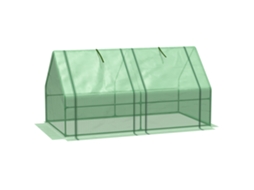 Estufa Outsunny 180x90x90cm Tomates Plantas Verde VELTRIX