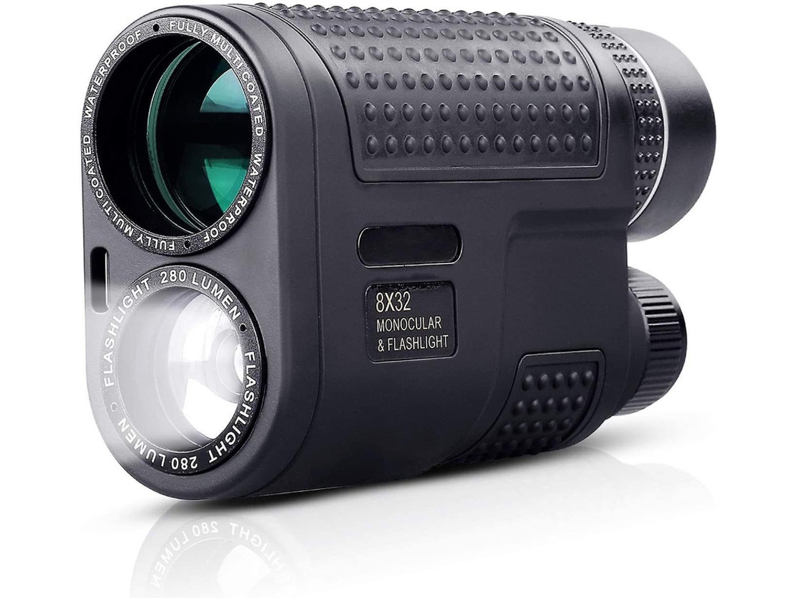 Monocular 8x32 Lanterna 2 Em 1 Visão Noturna Filme Verde Bak4 Fmc Concertos Caça Pássaros Preto Bestvite