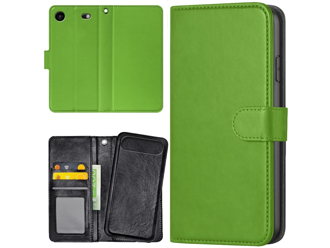 Capa Tipo Carteira Para Iphone 17 Air - Verde Lima