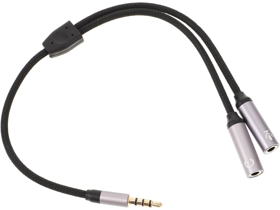 Cabo Divisor De Áudio Duplo Para Fone De Ouvido, Para Microfone