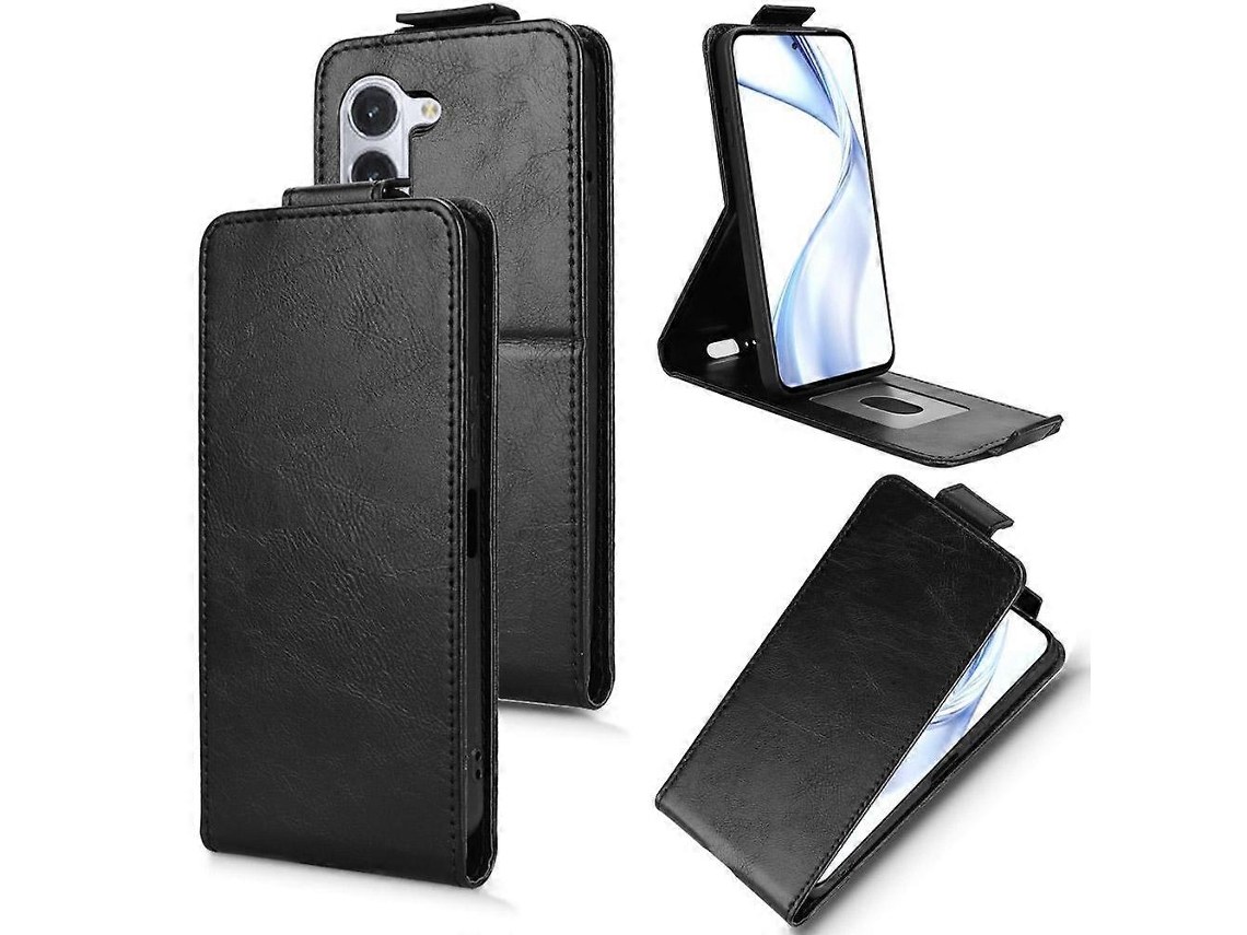 Capa De Couro Com Flip Vertical Magnético E Fivela Para Fujitsu Arrows Alpha F-51f