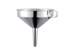 Funil De Metal Para Despejar Ingredientes Na Cozinha, Funil De Aço Inoxidável Com Boca Larga, Bico Estreito E Alça