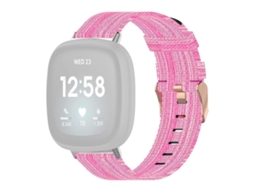 Pulseira de substituição de nylon com fivela para relógio inteligente Fitbit Versa 4/Sense 2 Ly Ebike