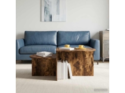 Vidaxl Mesa De Centro Carvalho Fumado 100 X 50 X 40 Cm