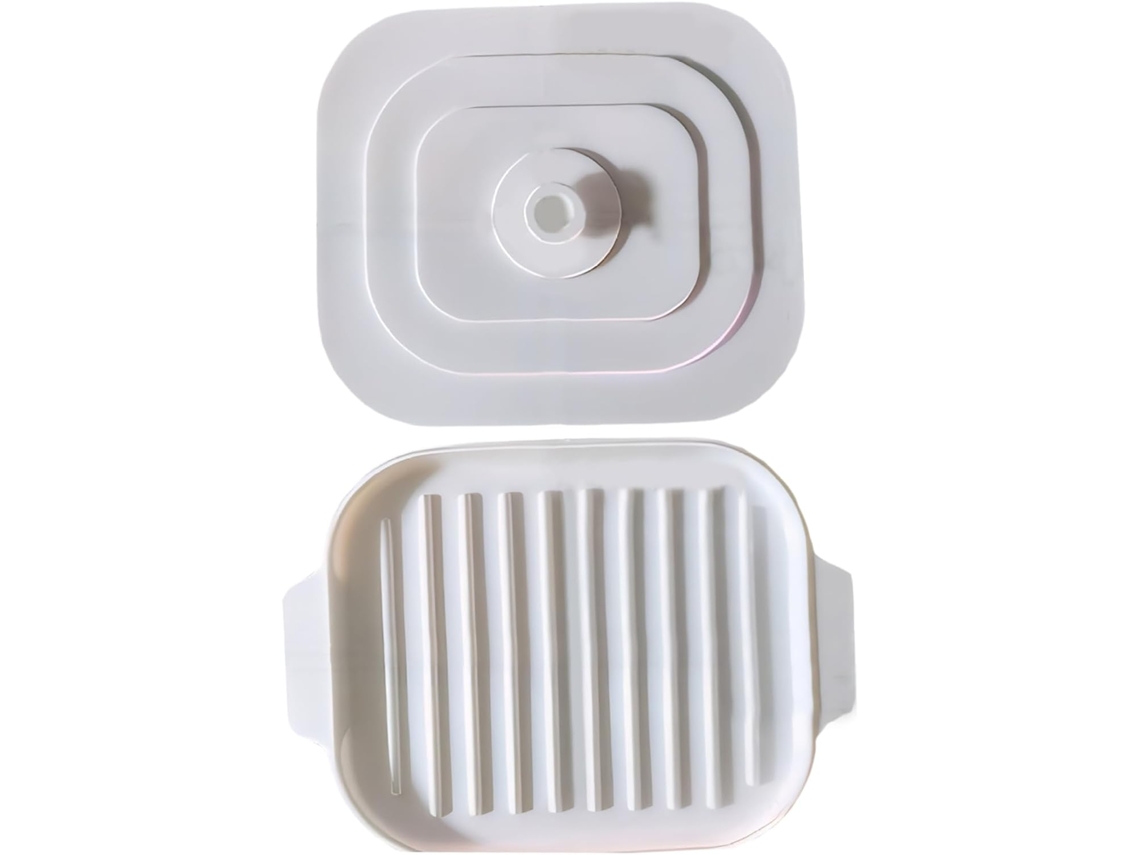Bandeja Para Bacon No Micro-ondas, Assadeira De Silicone 11x8, 2x0,