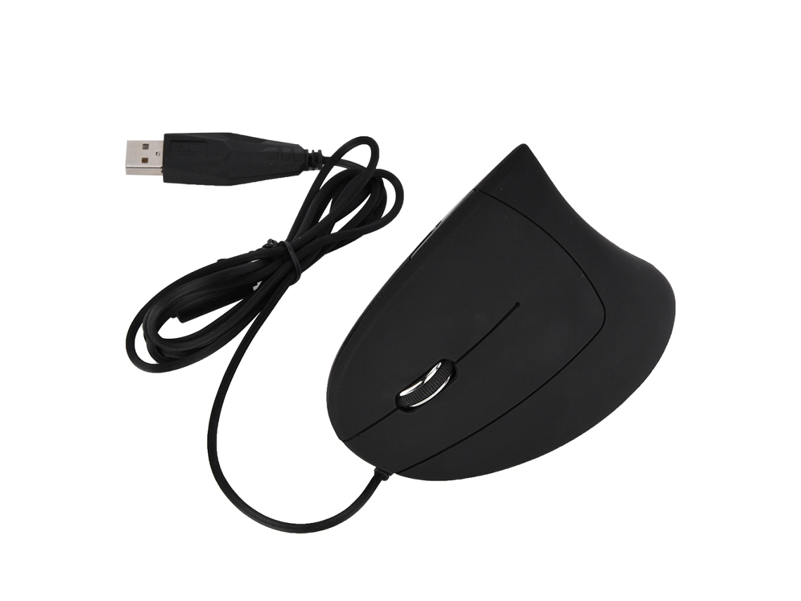 Mouse Gamer Ergonômico Vertical Para Mão Esquerda Com Fio Usb E Saúde Do Punho