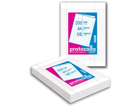 6502 Bloco de notas autoadesivo retângulo branco 200 folhas Blasetti