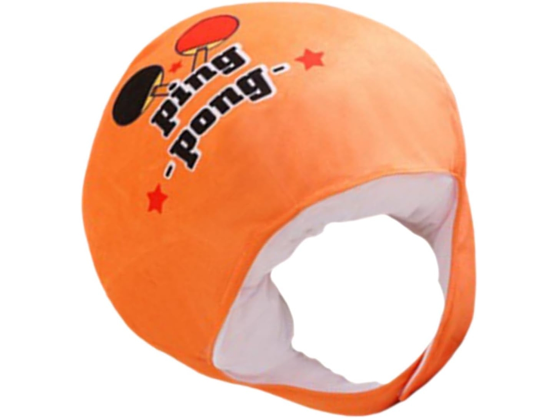 Chapéu De Festa Laranja De Pelúcia, Com Cabeça Acolchoada Em Algodão
