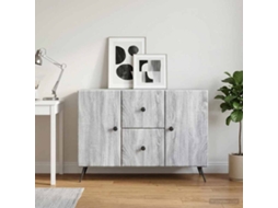 Vidaxl Buffet Sonoma Cinzento 89 X 34,5 X 60 Cm Derivados De Madeira