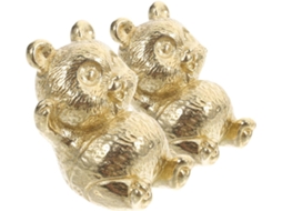 Conjunto De 2 Puxadores Latão Em Formato Panda Para Armários E Gabinetes, Puxadores Decorativos Em Latão Maciço E