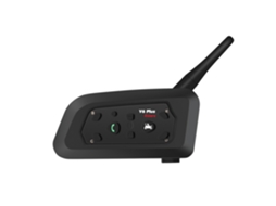 V6 Capacete De Motocicleta Fone De Ouvido Bluetooth Intercom 1200m Dual Full-duplex Wireless Motorcycle Intercom Conecte Até 6 Pilotos Para