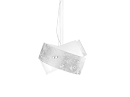 Camilla Candeeiro Suspenso Prateado 2xe27 Max 2x70w Ip20 Candeeiro De Teto Com Design Moderno Em Alumínio Soquete E27 Gea Luce