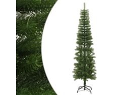 Vidaxl Árvore De Natal Artificial Fina Com Suporte Pe 210 Cm