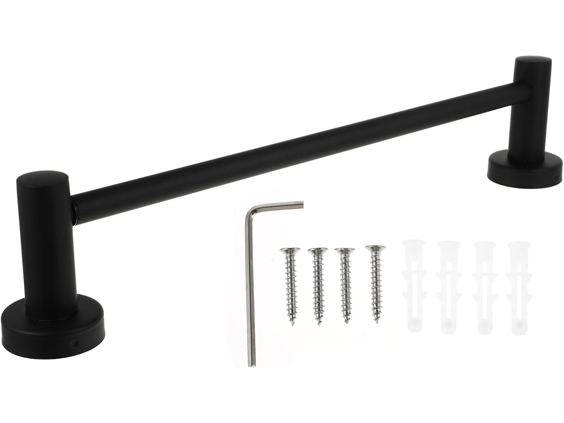 Toddmomy Barra De Toalha Ajustável Em Aço Inoxidável Para Banheiro Com Design Telescópico E Instalação Sem Furos