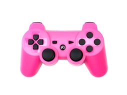 Controle Joystick Bluetooth Ps3 LAXISCREED Rosa