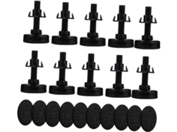 Sewroro Conjunto De 10 Pés Niveladores Ajustáveis Para Móveis, Sofás, Mesas E Cadeiras Suporte Reforçado