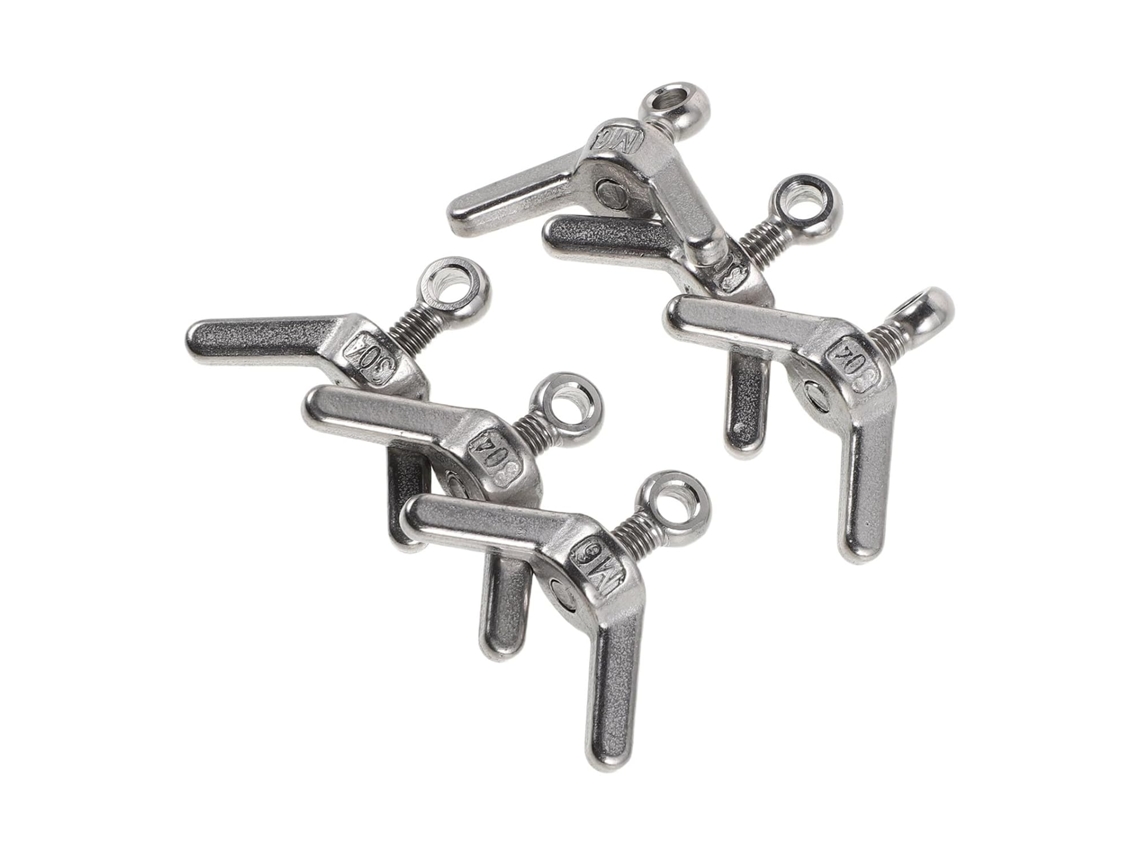 Conjunto De 6 Parafusos E Porcas M6x20 Em Aço Inoxidável 304 Para Fixação Máquinas, Equipamentos Eletrônicos E Projetos