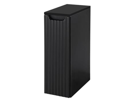 Móvel de casa de banho para lavatório Newport com porta 20x60x40 cm - Preto EN.CASA
