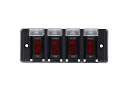 Placa de Controlo de Interruptores Marine Waterproof com Led Vermelho