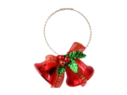 Enfeite de Sinos Pendurados de Natal Decoração de Árvore de Natal Sino de Natal para Feriado de Natal Vermelho
