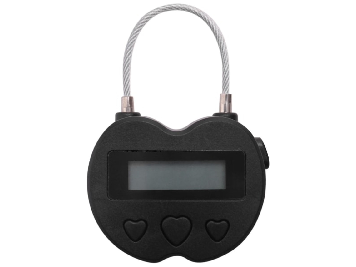 Cadeado Temporizador Inteligente com Visor Lcd, Recarregável Via Usb, Ideal para Viagens, Ynp BRILVIBERA