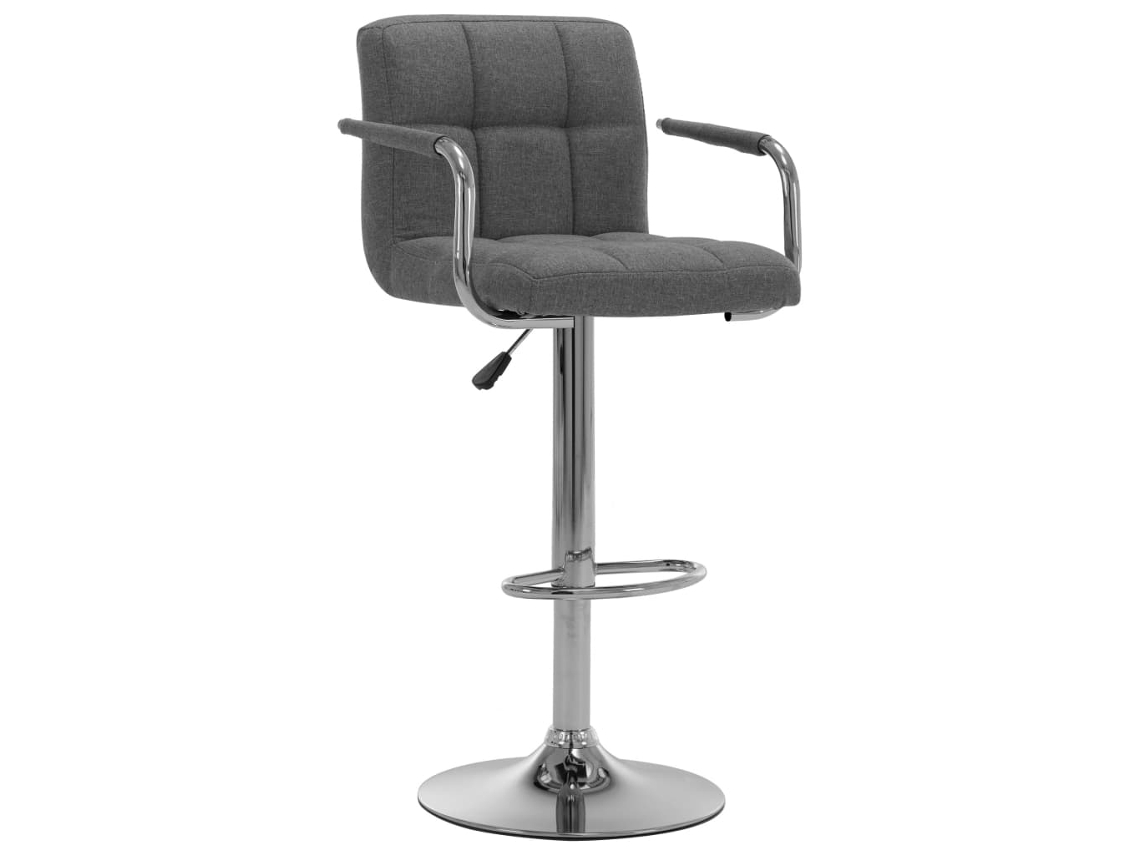 Bar Chair, Bar Chairs Vidaxl Cinzeto Tecido (n/a)