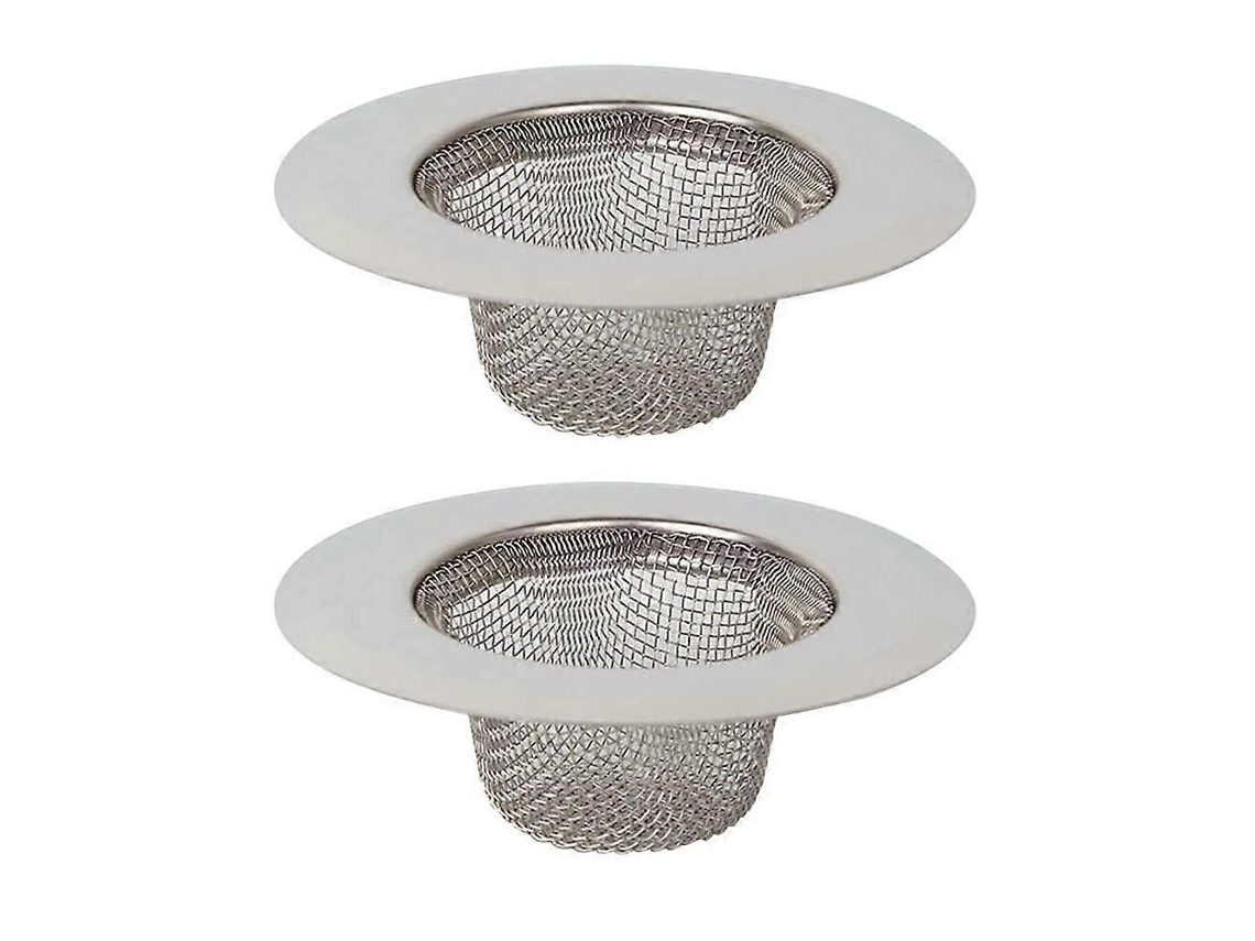 Filtro de Desagüe de Inoxidable para Cocina, 2 Piezas, Filtro de Fregadero Antiobstrucción, Diseño Sin Bordes Afilados, Aplicación Versátil