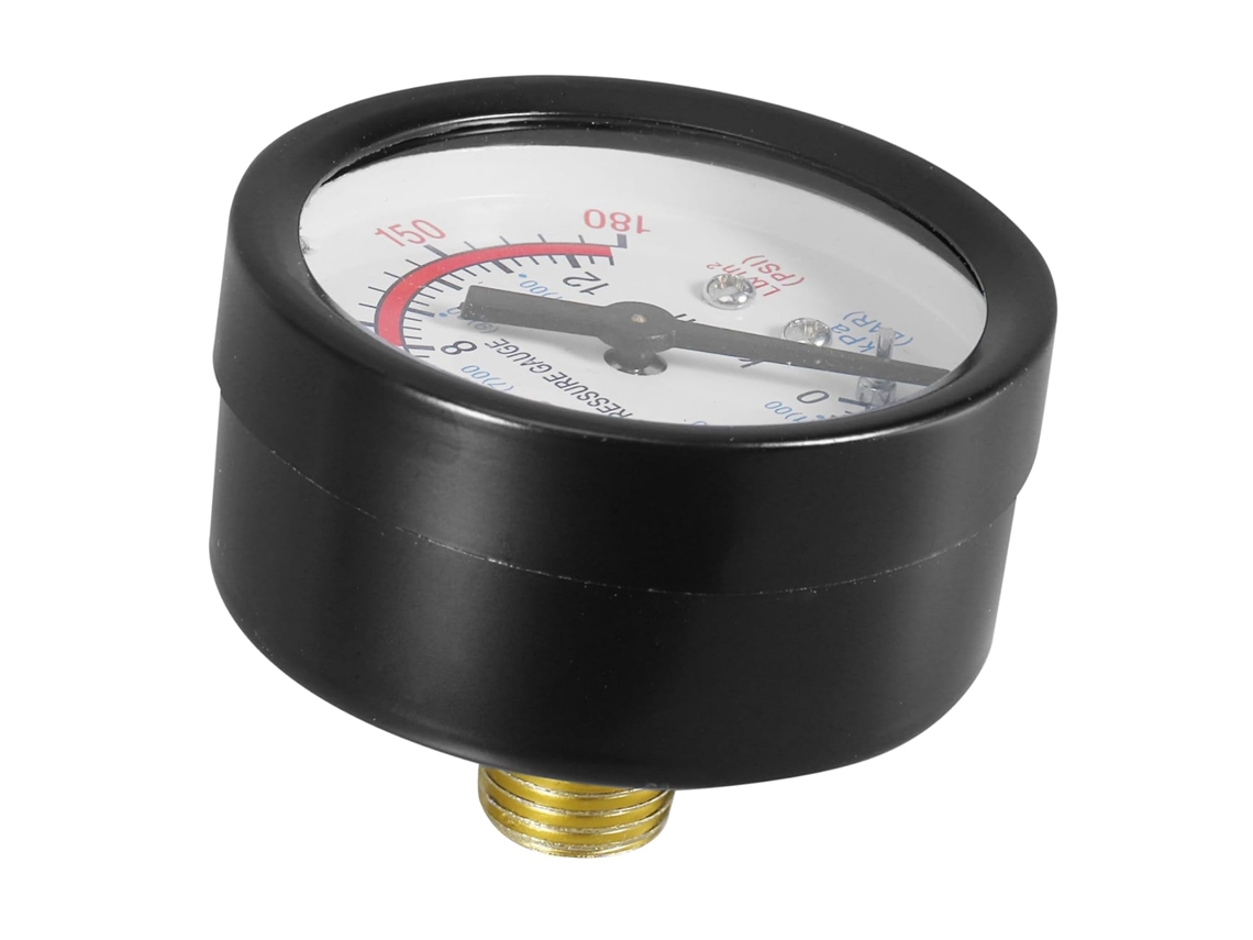 Manômetro Para Compressor De Ar, Conexão Direta, Fácil Leitura, Ferro
